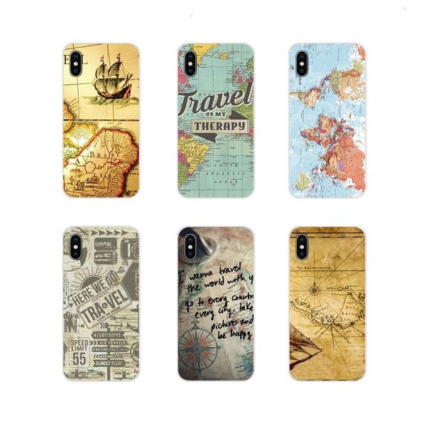 

qaglobal travel map of huawei g7 g8 p7 p9 p10 p20 p30 lite mini pro p smart plus mobile phone shell from to 2019lk