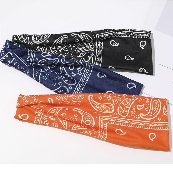 

flower print yoga headband nonslip elastic stretch hairband turban running headwrap wide sports accessories flow jllsku