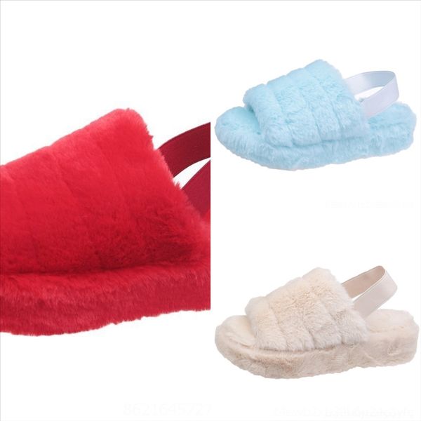 

hcz women winter slippers open toe soft plush lovers slipper plush indoor male female new fur slippers slip on faux warm home floor shoes, Black
