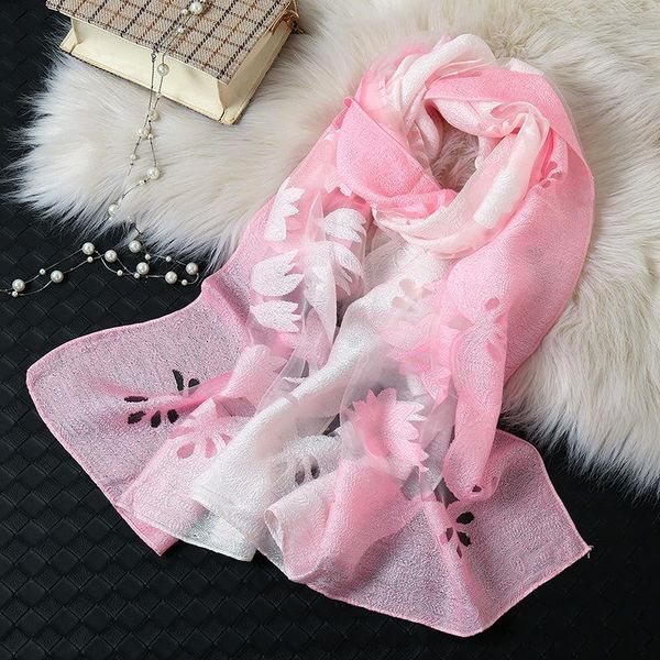 

выдолбленные цветы пляжный стол бандана цвет соответствия женские шарф летние шелковые шарфы для леди шали и обертывания, Blue;gray