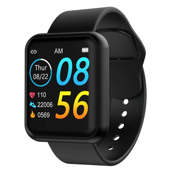 

touch screen heart rate blood prsure sleep monitoring watch information reminder p80 smart sports bracelet