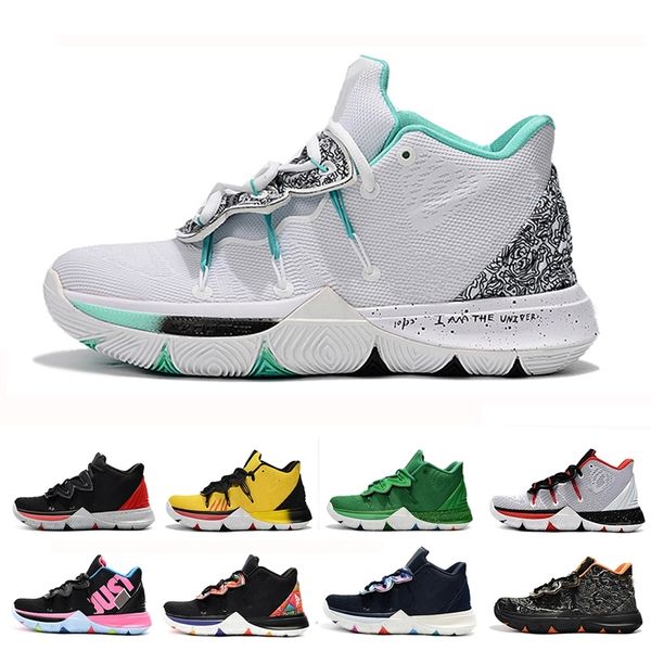 

2019 kyrie men 5 баскетбольные обувь для дешевой продажи ирвинг 5s кроссовки спортивные мужские обувь волк серый команда красные наружные тр