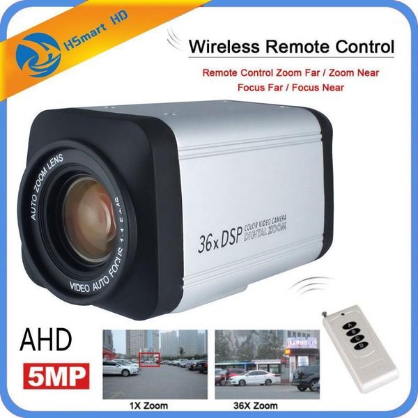 

wireless remote controller 5.0mp 36x optical zoom hd ahd 5mp 2mp auto focus cctv box camera for 5mp ahd dvr1