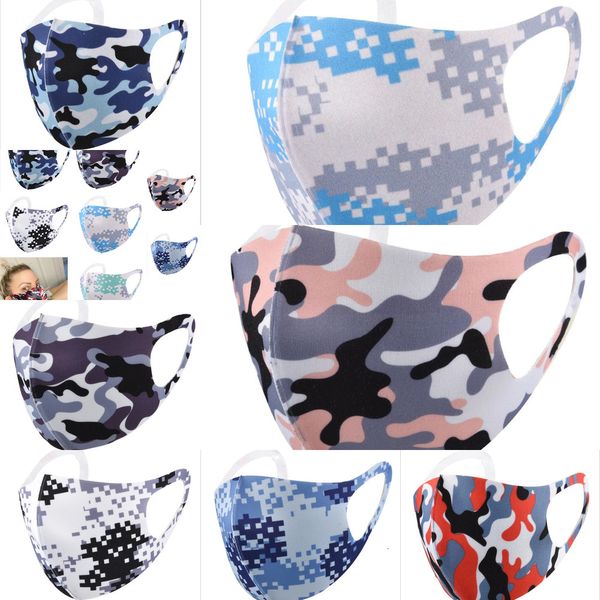 

anti-bacterial camouflage soft face cover mask camo pm2.5 respirator dustproof washable reusable silk cotton m