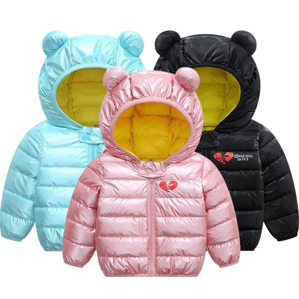 

lzh infant autumn winter new girls long-sleeved kids warm hooded baby boys clothes newborn jacket 201208, Blue;gray