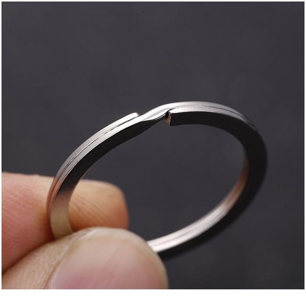 

10pcs/bag 20/25/30mm metal key holder split rings keyring keychain link rings keyfob diy key chains acc qyljww