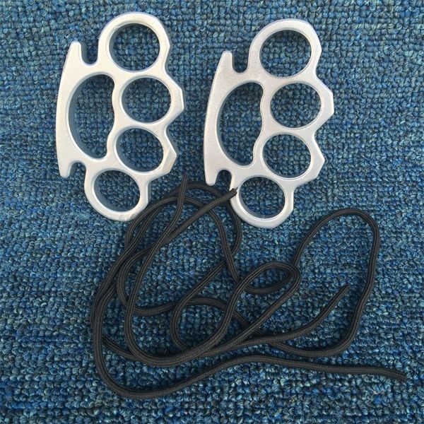 

new gilded thick 13mm steel brass knuckle duster color black plating silver hand tool clutch 4 5qd ww354216