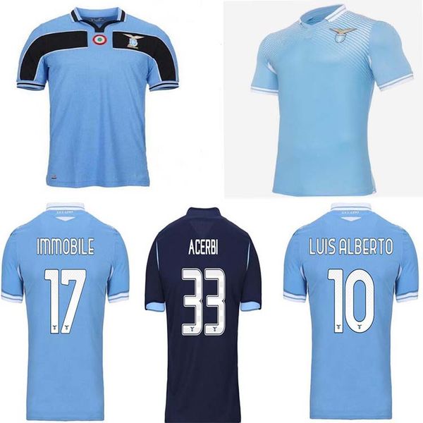 

0 21 lazio soccer jersey 2020 2021 lazio football shirt luis alberto j.correa camiseta de fÃºtbol immobile sergej uniforms, Black;yellow