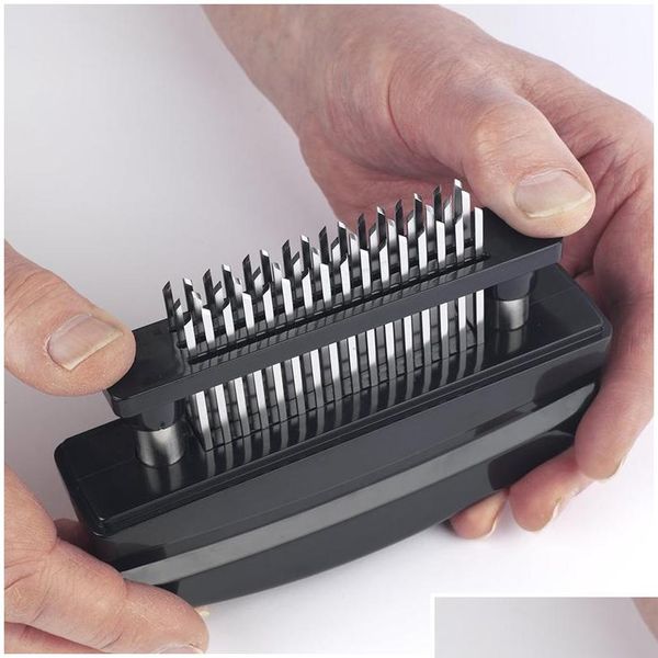 

new 48 blades needle meat tenderizer stainless steel knife meat beaf steak mallet meat tenderizer hammer poun bbyfri bde_luck