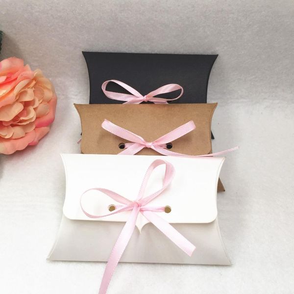

новые 80 шт. преимущественные конфеты box сумка ремесло бумаги подушка формы свадьба подарочные коробки с розовой лентой экологически чистый
