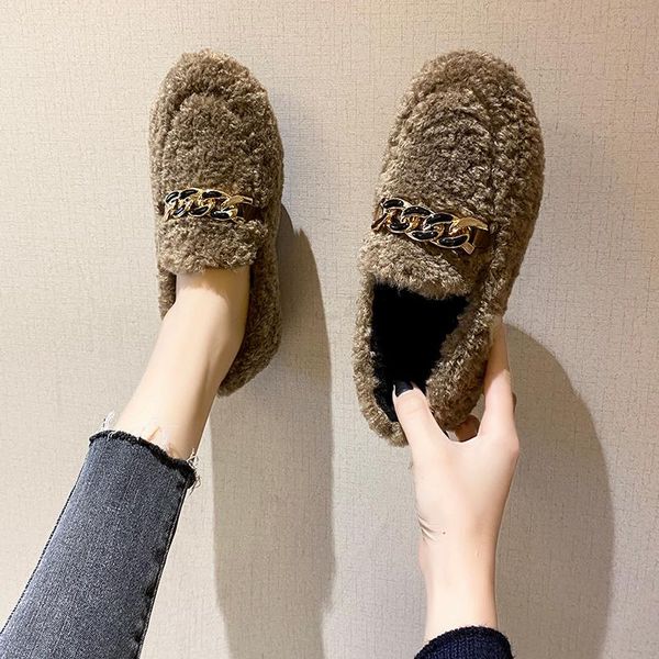 

moccasin shoes round toe casual female sneakers slip-on women platform loafers fur all-match modis moccasins slip on, Black