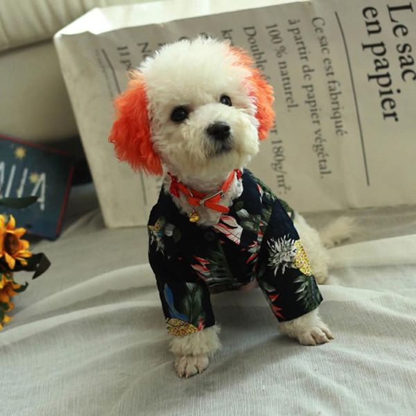 

dog apparel 1pc pet shirt adorable summer hawaiian style fashionable blouse garment for puppy