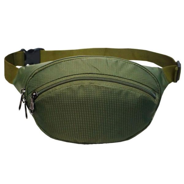 

fashion waterproof nylon women's fanny pack solid color men's outdoor waist bag trekking belt bag travel chest sport bags