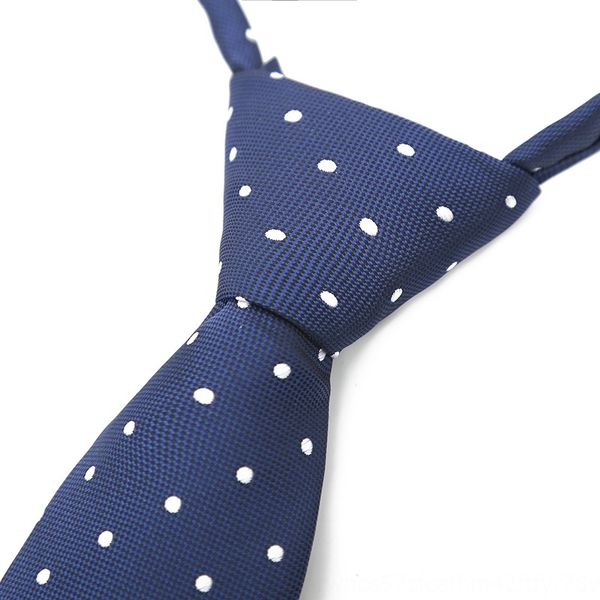 

20new korean style 5cm convenient lazy zipper zipper tie men's wedding casual striped fashionable black tie narrow, Blue;purple