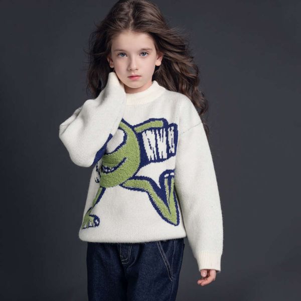 

cuhk 2020 new thickened cartoon sweater children's wear bakar cashmere boys' and girls' parent-child pullover 5kbo, Blue
