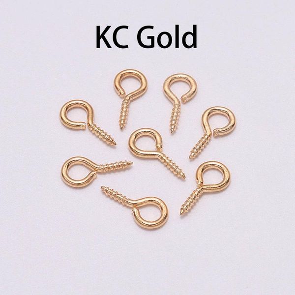 

200pcs small tiny mini eye pins eyepins hooks eyelets screw threaded gold clasps hooks jewelry findings for making diy wmtfrn