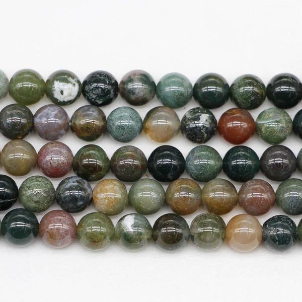 

1strand lot 4 6 8 10 12mm natural stone indian agates bead round loose spacer beads for jewelry making findings diy bracelet h jlltsi