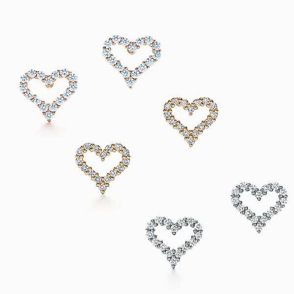 

t серьги стерлингового silver925 подарок в форме сердца, Golden;silver