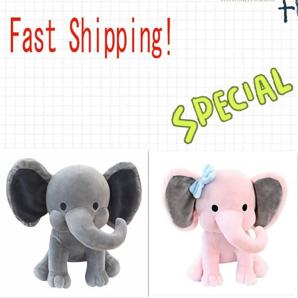 

2 colors kids elephant soft pillow stuffed cartoon animals soft dolls toys kids sleeping back cushion children birthday gift