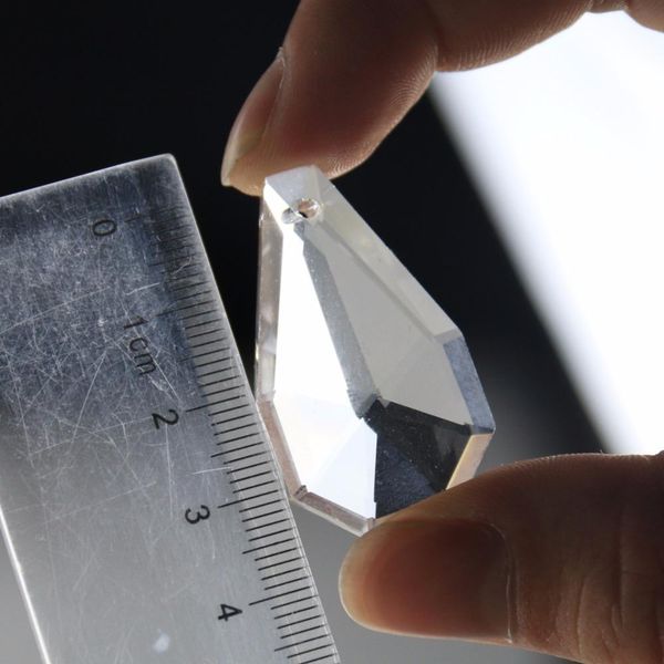 

5pc clear crystal chandelier prism glass suncatcher faceted diy drop pendant 38mm hanging ornament 5pc clear h jllbjo