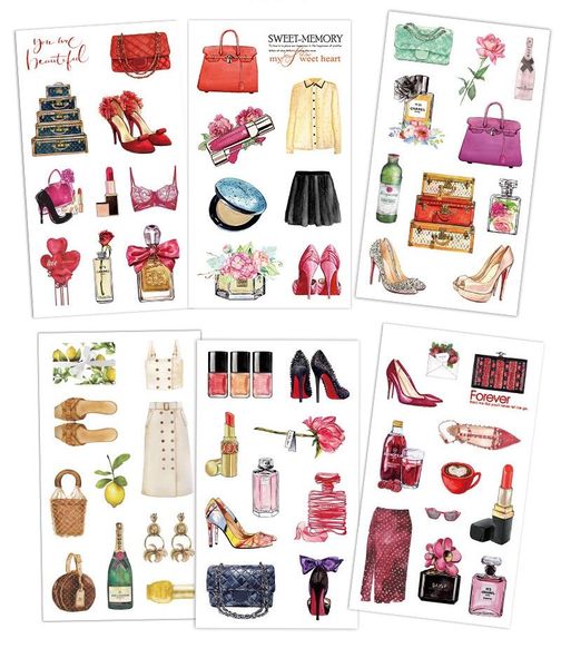 

cartoon anime stickers kawaii girl sticker mobile phone book diy ablum diary scrapbooking decoration label kid toys sticker gift bbykag