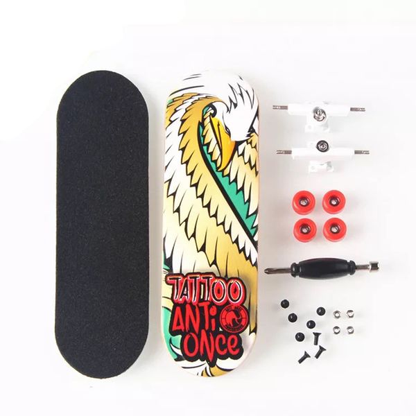 

30x100mm mini finger skateboard plastic fingerboard finger skate toy birthday christmas gift for children q0115