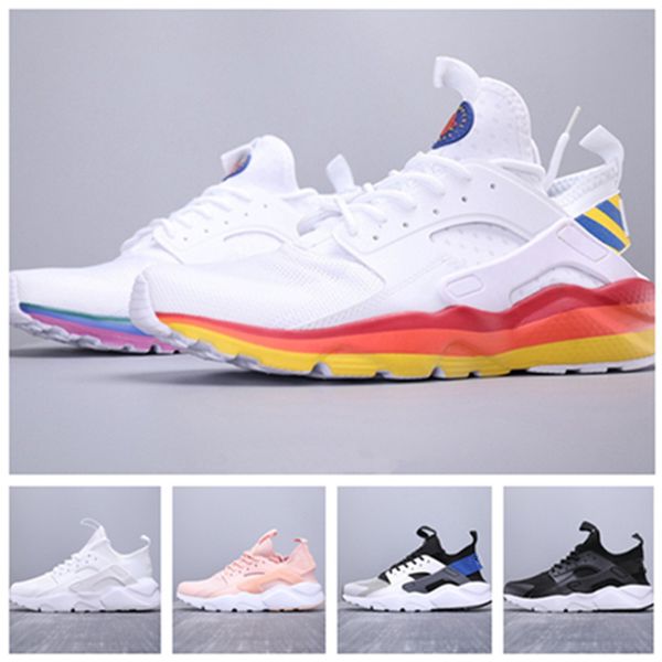 

2020 новый huarache 4.0 мужская обувь женский спортивный кроссовки тройные черные красные белые тренеры дышащие кроссовки дизайнерские туфли