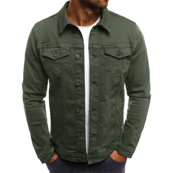 2021 Nova Moda 6 Cores Homens Army Green Color Jackets Casuais Mens Outerwear Casacos Fit Soltos Homens Casacos Múltiplos Cor de Cor M-3XL