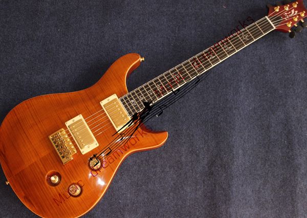 

gold hardware electric guitar mahogany arch shadow maple ,can customize yellow