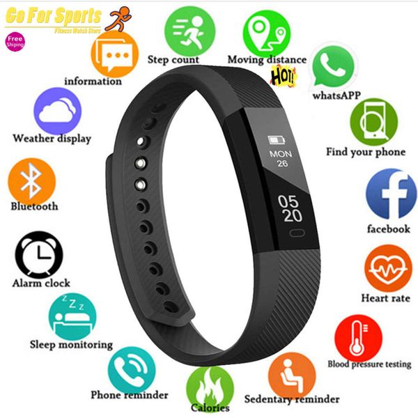 

men's smart pk wristband, sports watch with pedometer, bluetooth, waterproof, sleep m