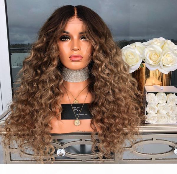 

wholly se no bad smell new style european and american wig womens african small curly hair matte chemical fiber hair fluffy wavy long curly, Black