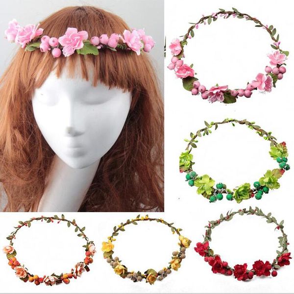 

10pcs/lot women headwear blueberry flower hairbands hair accessories for bride wedding headdress