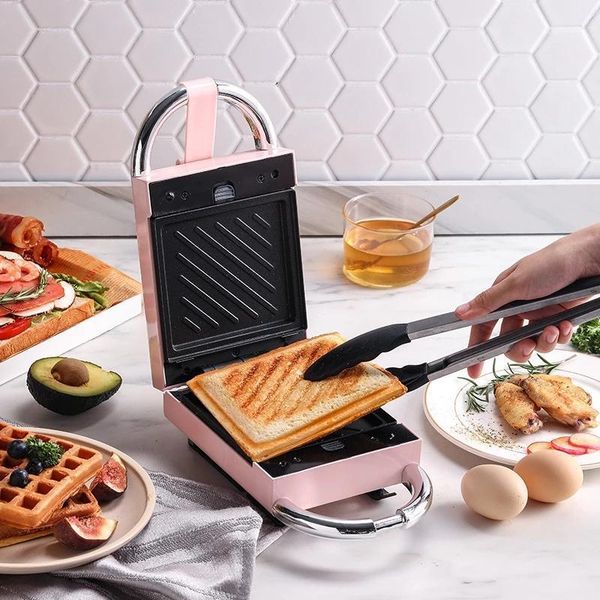 

bread makers 650w electric sandwich maker waffle toaster baking machine multibaker breakfast sandwichera donut tray 220v1