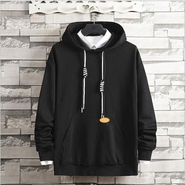 

2021 new men hoodies sweatshirts fashion hooded hip hop fleece hoody mens hoodie streetwear p2oc, Black
