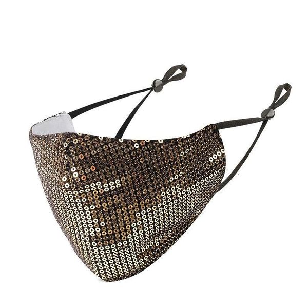 

factory glitter masks party sequin cotton mask fashion bling cloth face covering with adjustable ear loops for women gir pmpl9