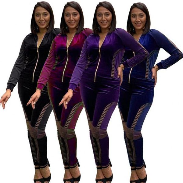 

2 two piece set women spring autumn fashion africa suit and pants super elastic african sets for lady african clothes, Red