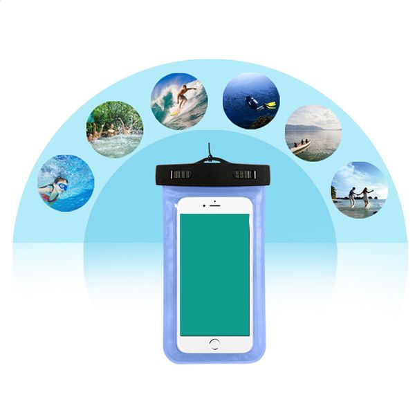 

new mobile phone dry waterproof mobile phone bag pvc protection universal mobile phone bag diving bag diving swimming smartphone