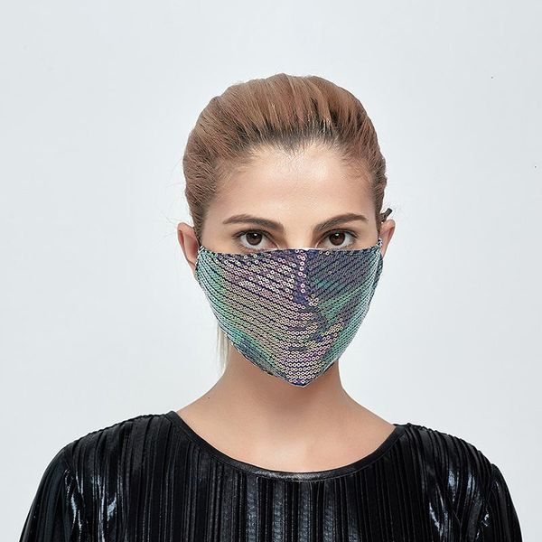 

cotton fashion summer designer sequins masks sunscreen face with filter pm2.5 t04yt 0f9e