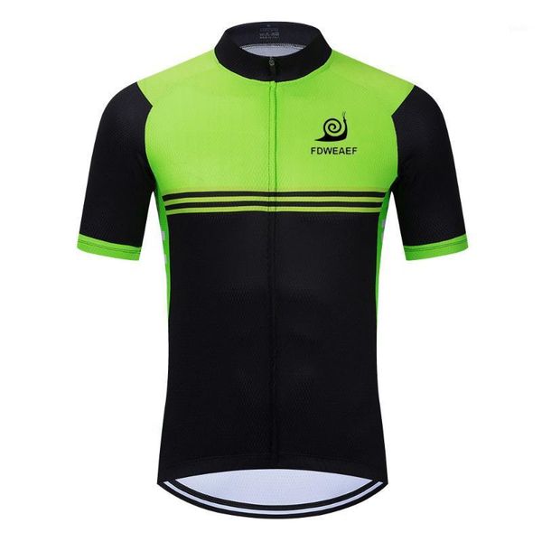

fdweaef green cycling jersey funny men's snails bicycle cycling clothing breathable mtb bike jersey shirt1, Black;red