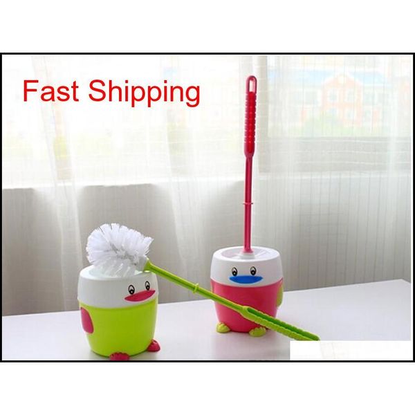 

1pc penguin toilet special brush with base pricestar portable toilet brush scrubber v-type cleane qyluyc new_dhbest