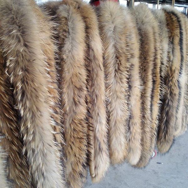 

winter natural women fur collar real fur warm women scarves coat female neck cap long warm genuine scarf, Blue;gray