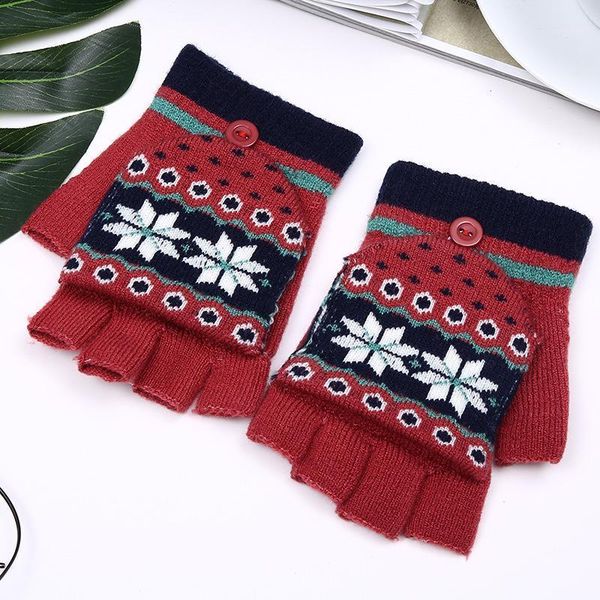 

autumn winter women' knitted fingerless glove girls lovely glove winter thicken warm semi-finger driving gloves1, Blue;gray
