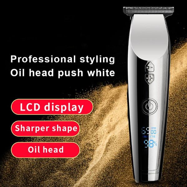 

hair clippers professional clipper electric trimmer men barber cutting machine oil head push white cordless shaver tool