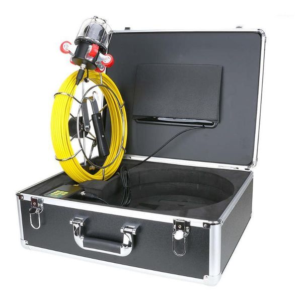 

30m/50m 9 inch pipe inspection video camera drain sewer pipeline industrial endoscope support 360 degree rotating camera1