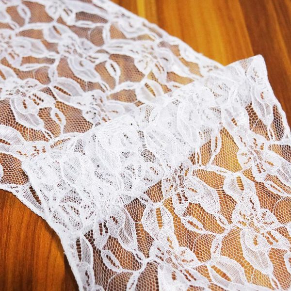 

1pcs white lace chair sashes wedding chair knot decoration chairs cover bow band belt ties for weddings banquet dec jllvle