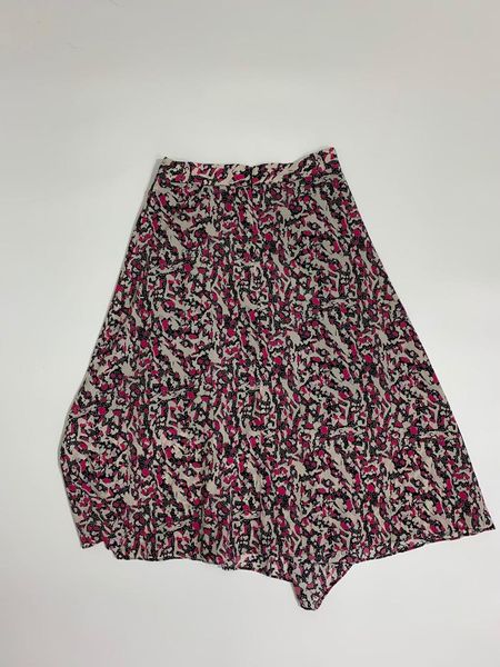 

skirts women skirt 2021 flower printed mini high waist silk, Black