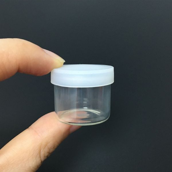 

5 new glass stash with silicone lid ml oil dab wax container moq 30 pieces