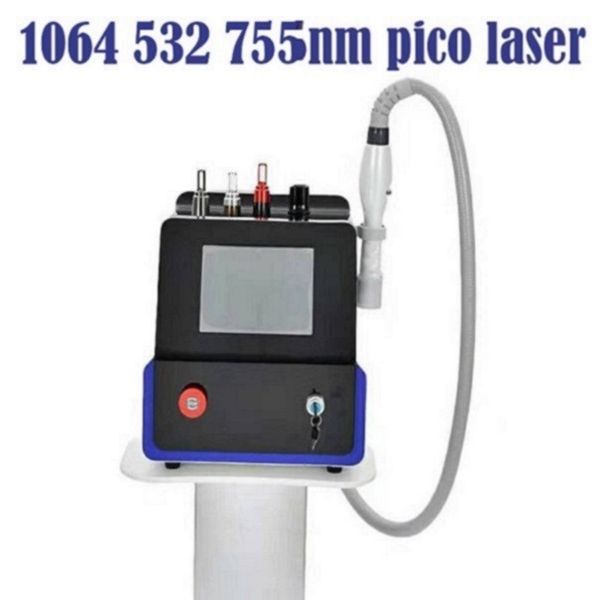 

beauty machine nd yag laser tattoo removal 1320nm/1064nm/532nm/755nm skin whitening remove freckles picosecond laser pico laser, Black