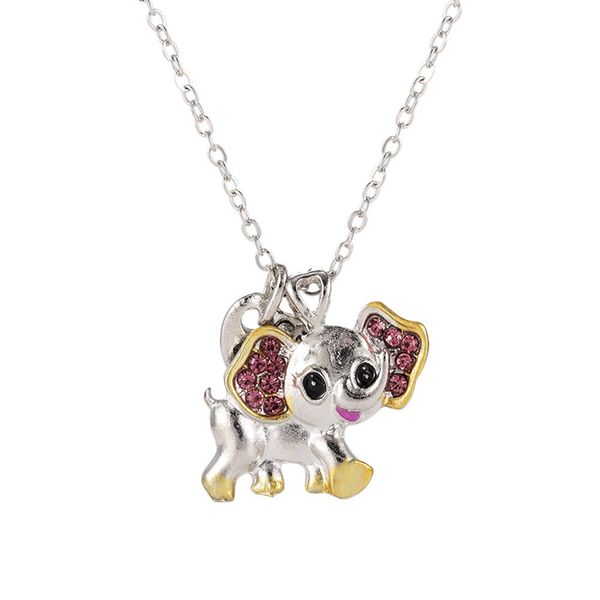 

2020 новая мода милый слон ожерелье никогда не забывай, я люблю тебя надпись тег кулон подарок новый пользовательский ожерелье jlltfh, Silver