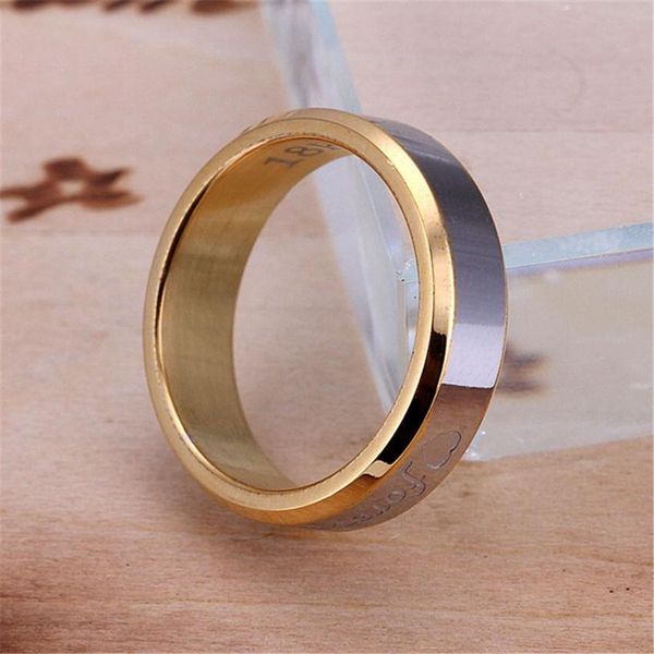 

gold color new listing tide boys always love steel ring punk style ring jewelry women men lovely nice noble h jllumj, Silver